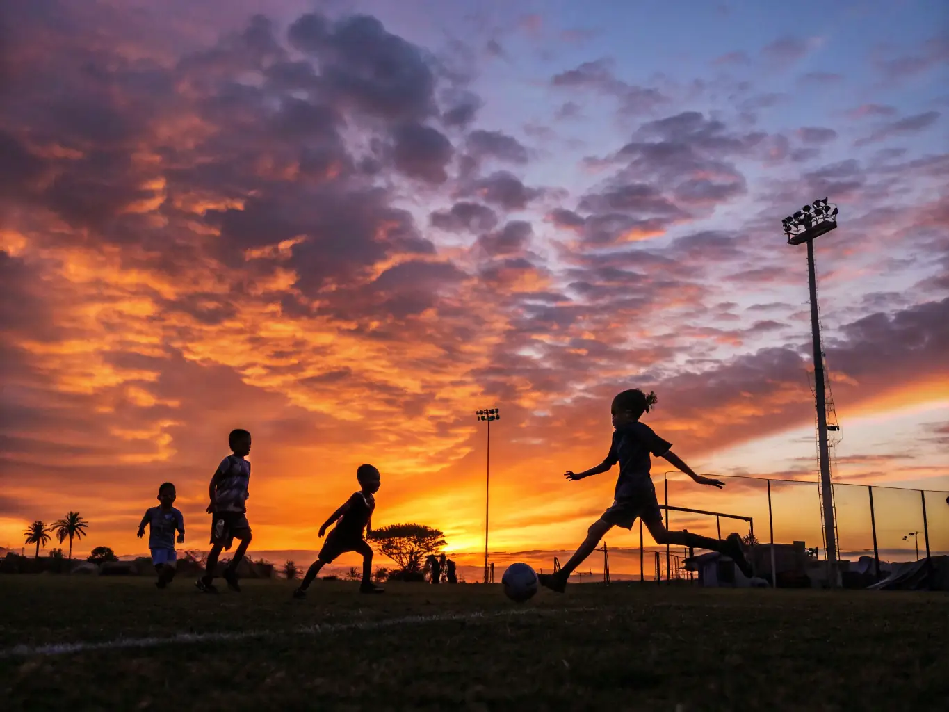 An inspiring image of adults participating in a community soccer league, emphasizing fitness and social interaction.